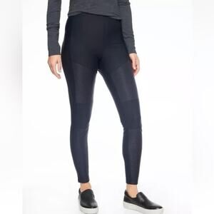 Athleta Madison Moto Tight Legging Black Size 8 Athleisure Commute Travel Active